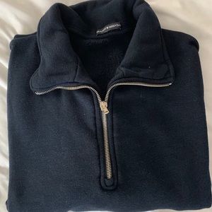 Brandy Melville Navy Quarter Zip